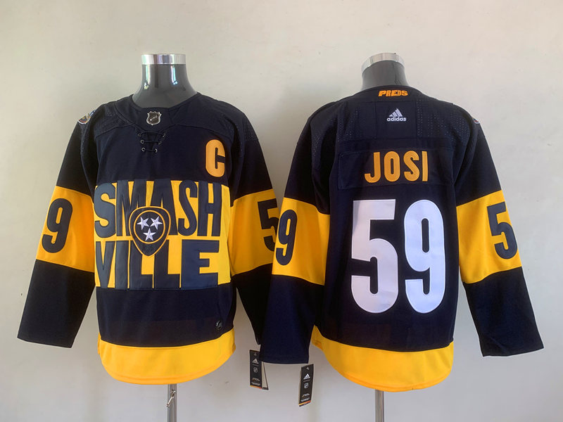 Men's Nashville Predators Roman Josi #59 Black Breakaway Jersey